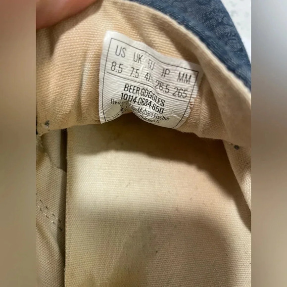 Bucketfeet Woman’s Size 8.5 Eyeglass Blue Sneakers Novelty Spectacles Funky - Picture 7 of 10